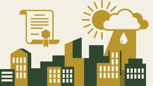 Illustration Klimaanpassungsgesetz KAnG — Pflichten für Kommunen und Förderung im Überblick