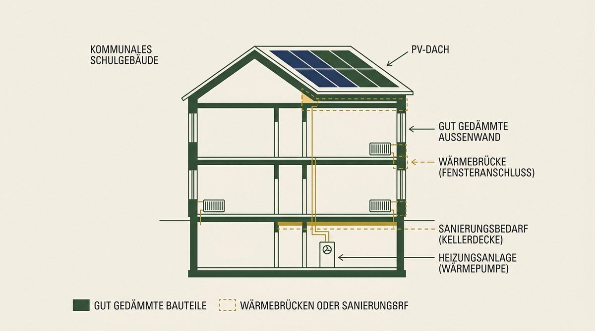 Klimaneutral bauen kommunal — Effizienzhaus-Standards und Sanierung kommunaler Schulgebäude