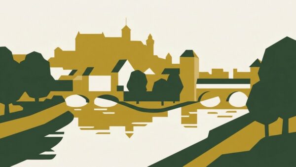Illustration Nürnberg Pegnitz Renaturierung Kaltluftkorridore urbane Klimaanpassung